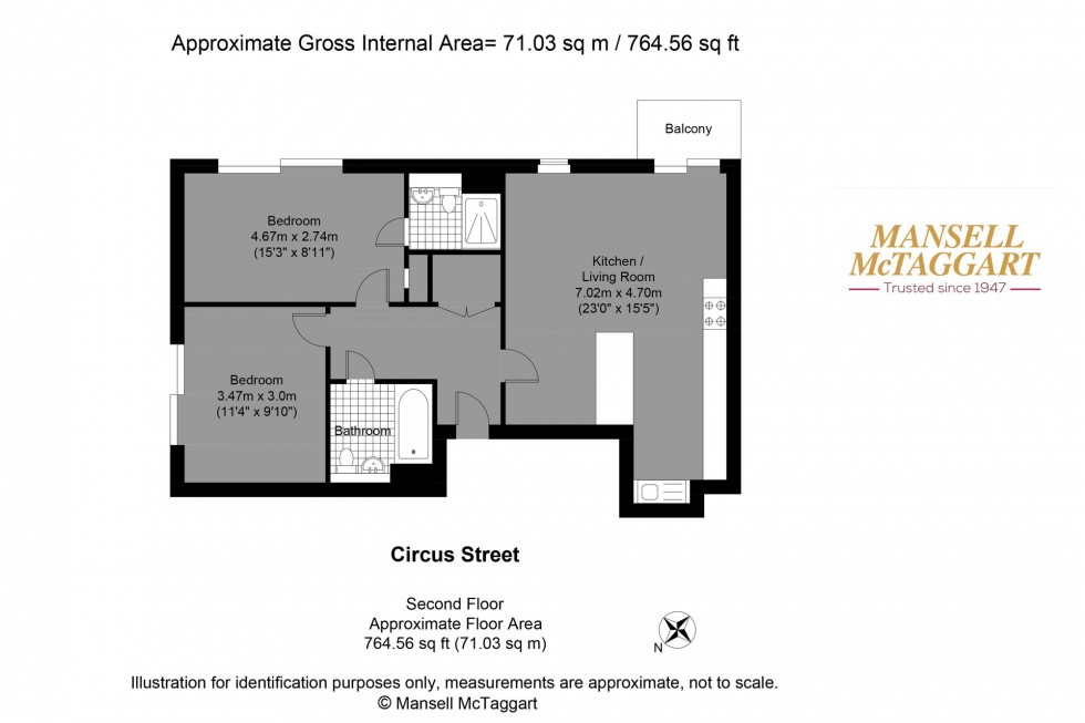 Floorplan for Circus Street, The Courtyard Circus Street, BN2