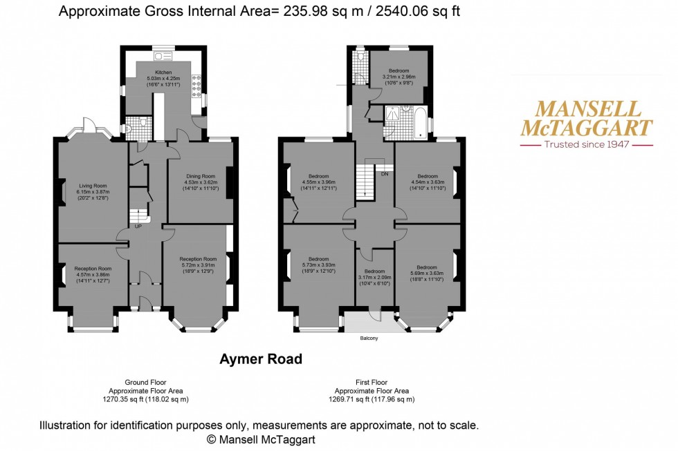 Floorplan for Aymer Road, Hove, BN3