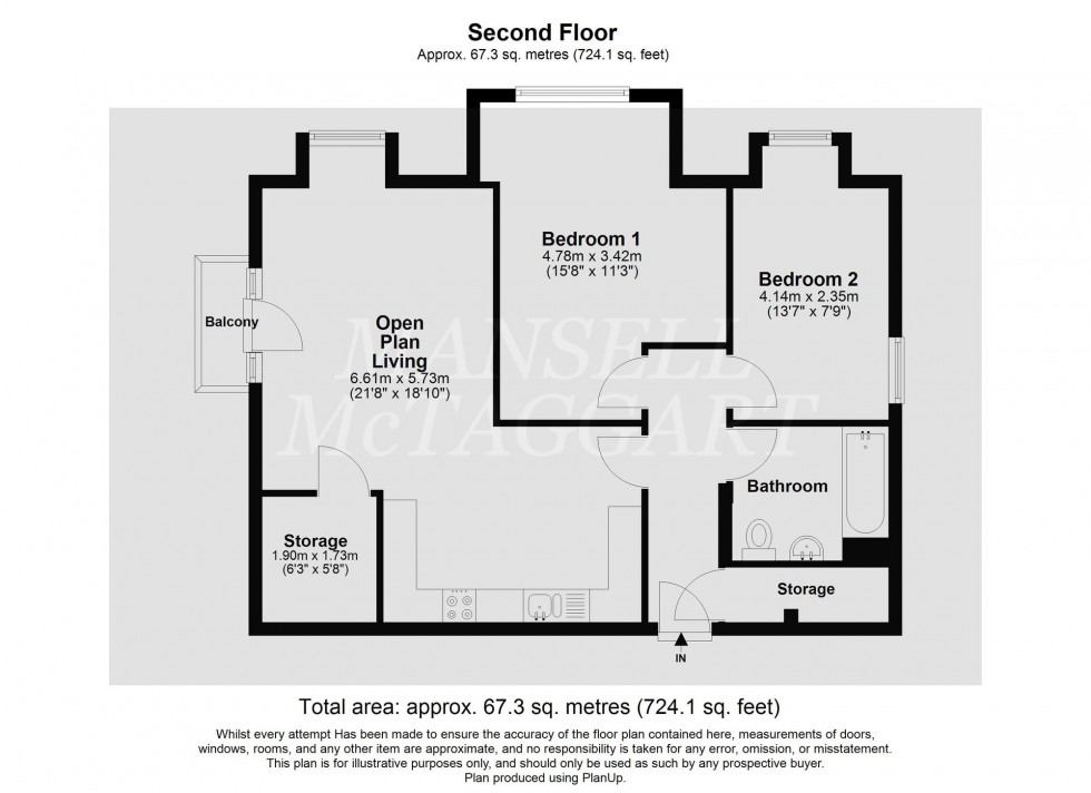 Floorplan for Hoadley Road, Comet House, RH6