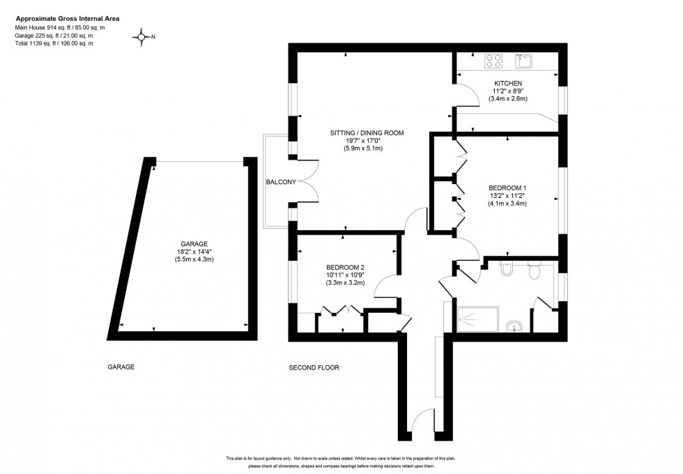 Floorplan for Hett Close, Ardingly, RH17