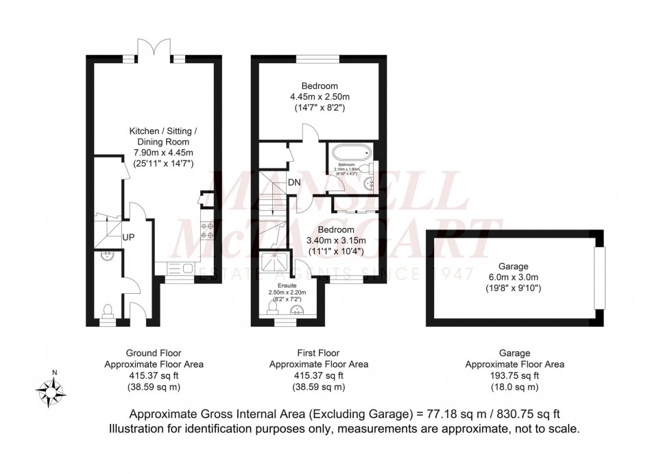 Floorplan for Beeches Way, Faygate, RH12