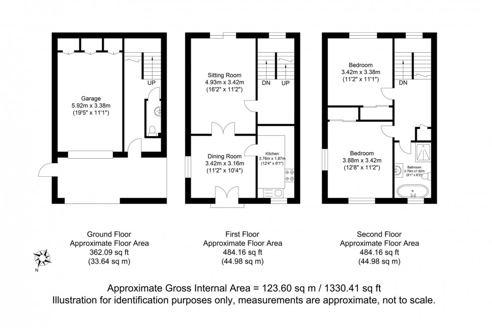 Floorplan for Paddock Lane, Lewes, BN7