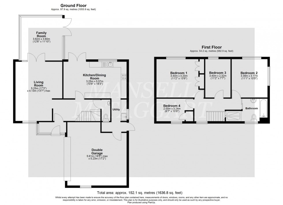 Floorplan for Aldingbourne Close, Ifield, RH11