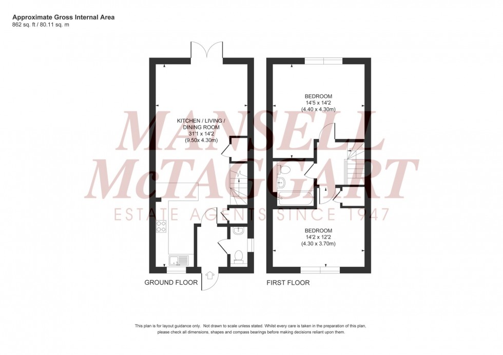 Floorplan for Buckthorn Place, Burgess Hill, RH15