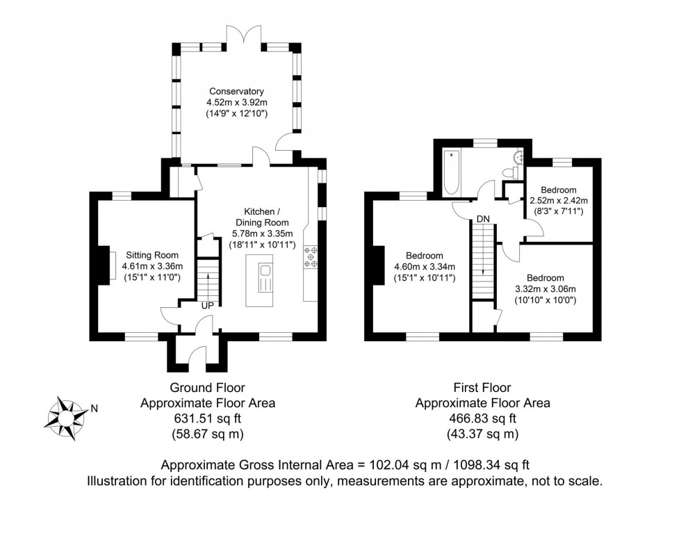 Floorplan for Cooksbridge, Lewes, BN8