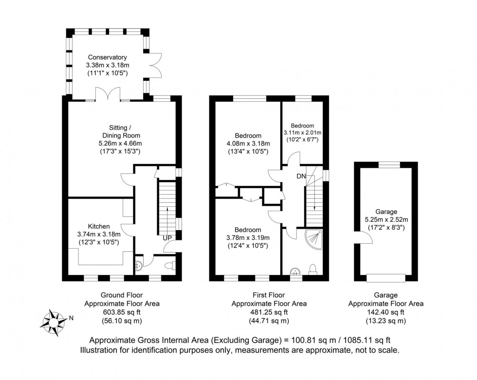 Floorplan for Springett Avenue, Ringmer, BN8