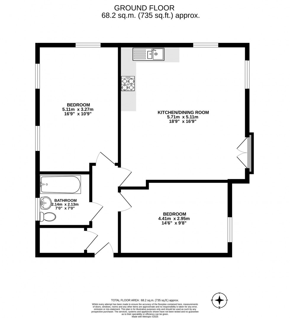 Floorplan for Somerley Drive, Crawley, RH10