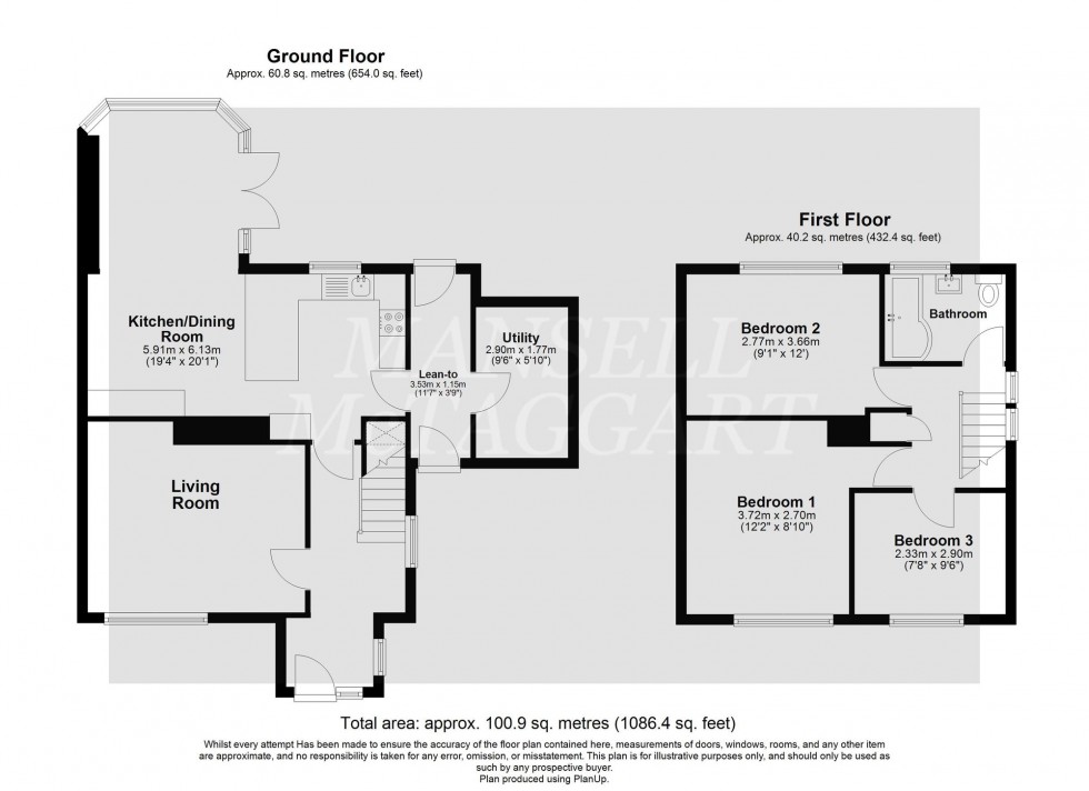 Floorplan for Craigans, Crawley, RH11