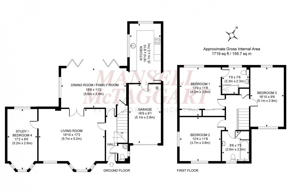 Floorplan for Rolfe Drive, Burgess Hill, RH15
