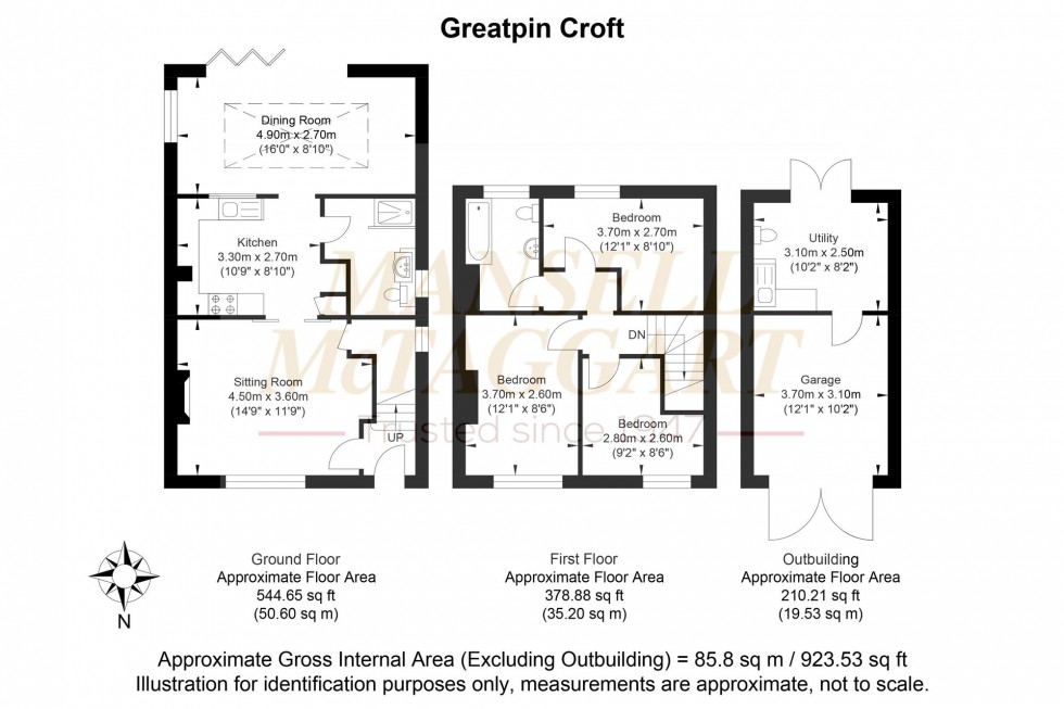 Floorplan for Greatpin Croft, Fittleworth, RH20