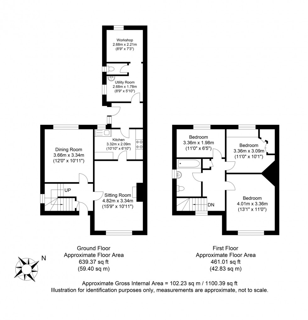 Floorplan for Oak Tree, Barcombe, BN8