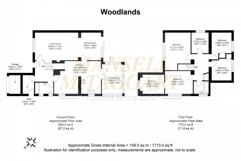 Floorplan for Woodlands, Crawley, RH10