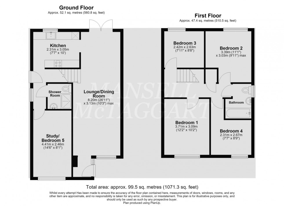 Floorplan for Payne Close, Crawley, RH10
