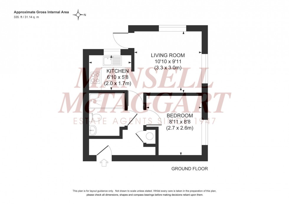 Floorplan for St. Johns Road, St. Johns Court St. Johns Road, RH15