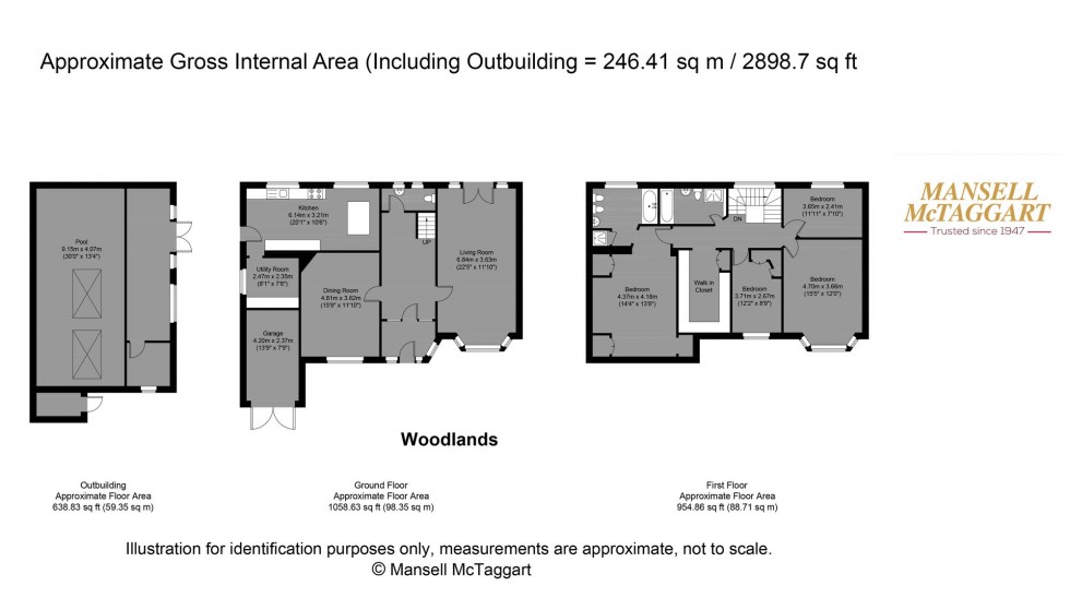 Floorplan for Woodlands, Hove, BN3