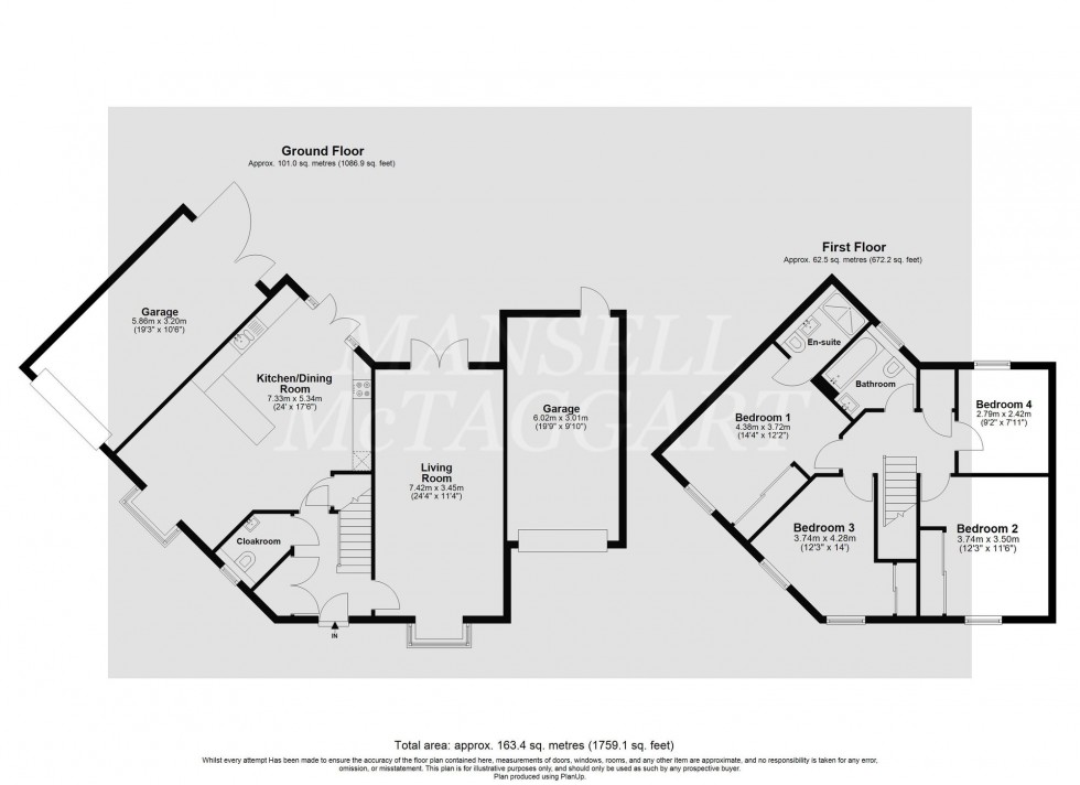 Floorplan for Brougham Lane, Pease Pottage, RH11