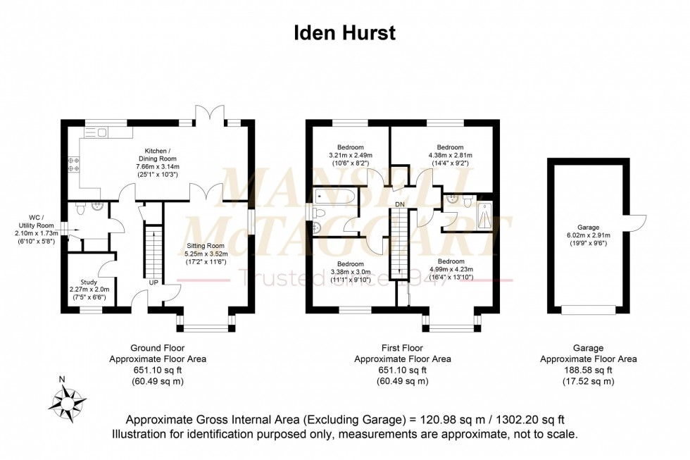 Floorplan for Iden Hurst, Hurstpierpoint, BN6