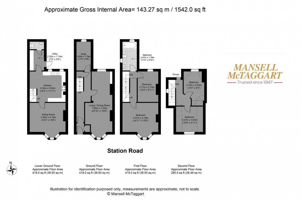 Floorplan for Station Road, Steyning, BN44