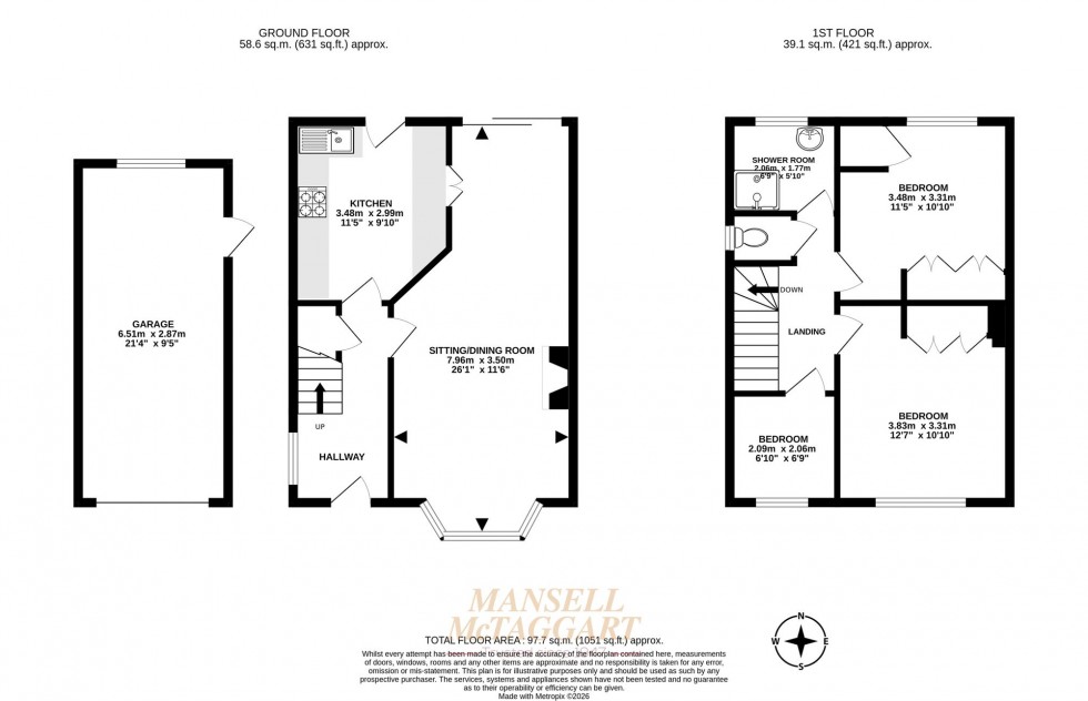 Floorplan for The Coronet, Horley, RH6
