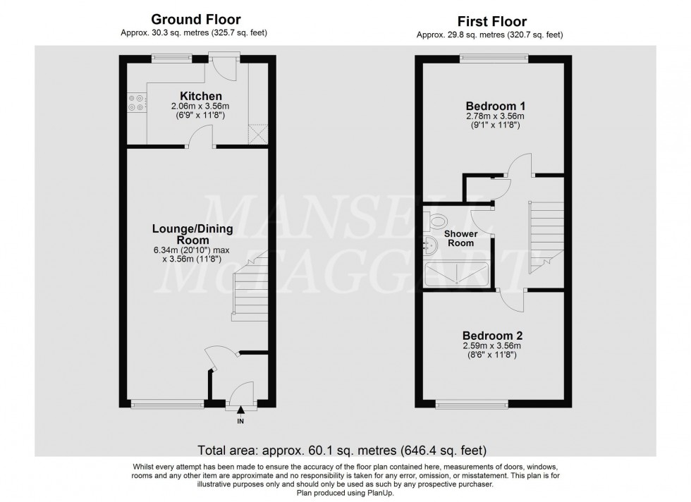 Floorplan for Troon Close, Ifield, RH11