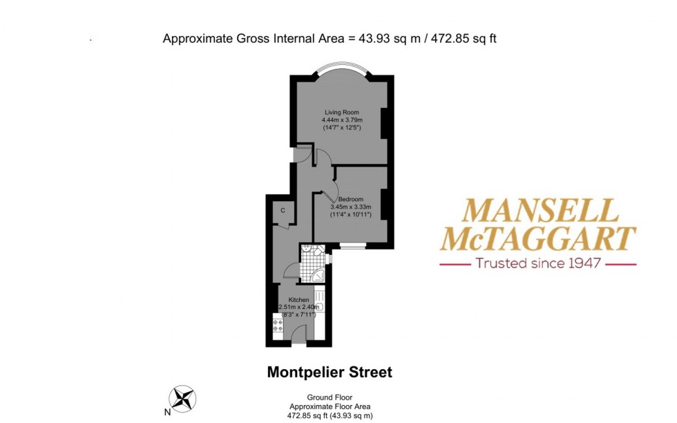 Floorplan for Montpelier Street, Brighton, BN1