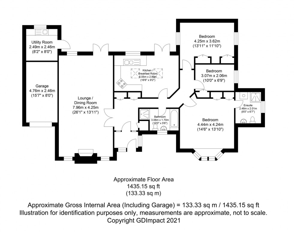 Floorplan for Croft Road, Crowborough, TN6