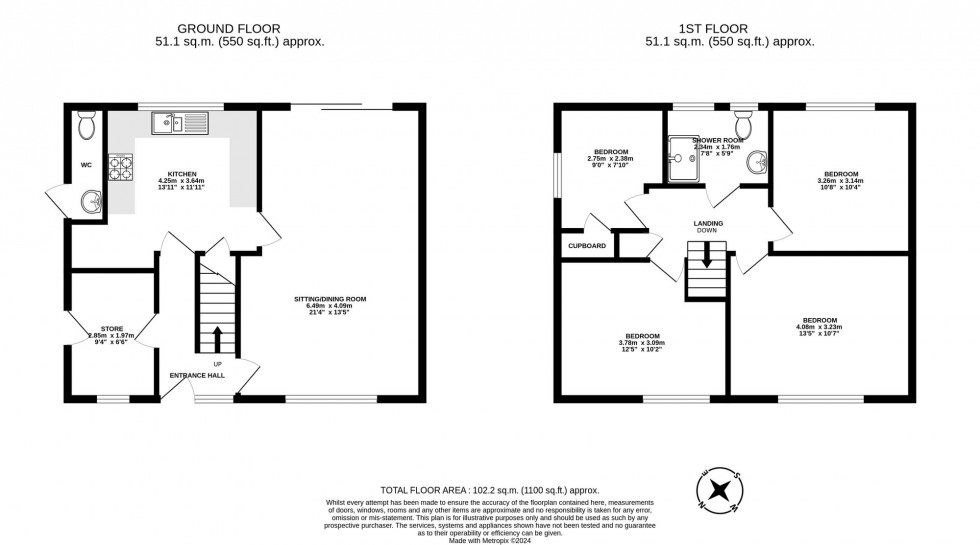 Floorplan for Raven Lane, Crawley, RH11