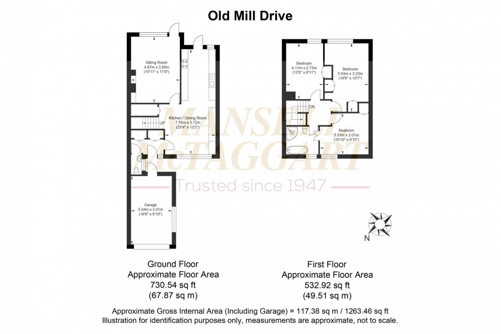 Floorplan for Old Mill Drive, Storrington, RH20