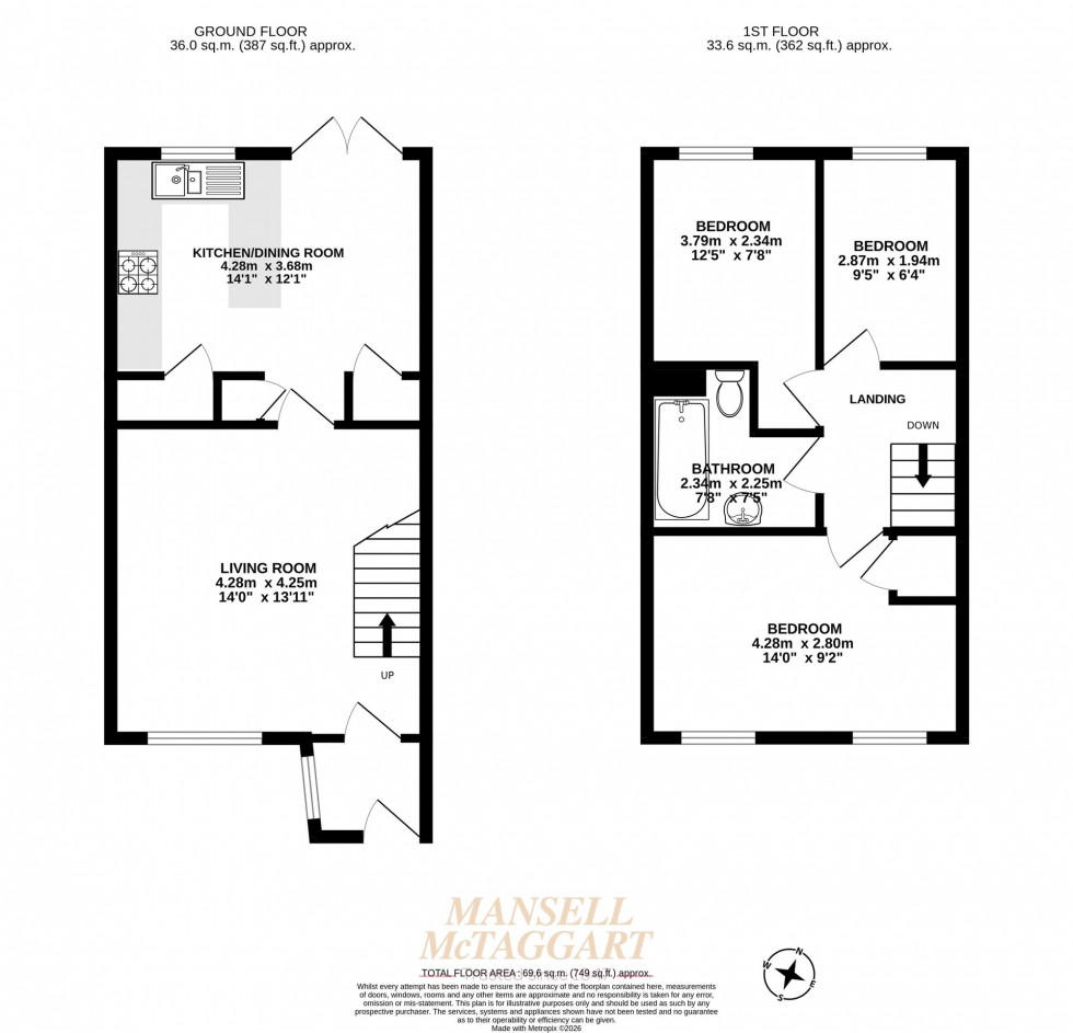 Floorplan for Kingsley Road, Horley, RH6