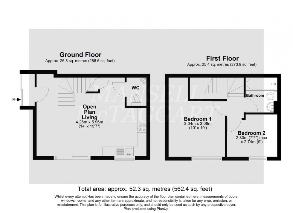 Floorplan for Withey Meadows, Hookwood, RH6