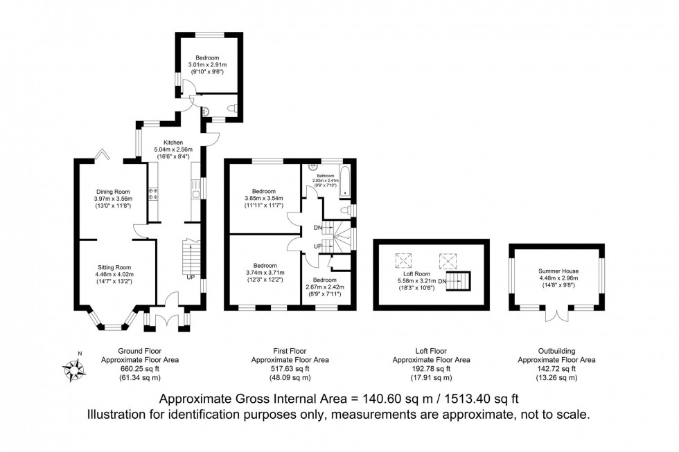 Floorplan for Hawkenbury Way, Lewes, BN7