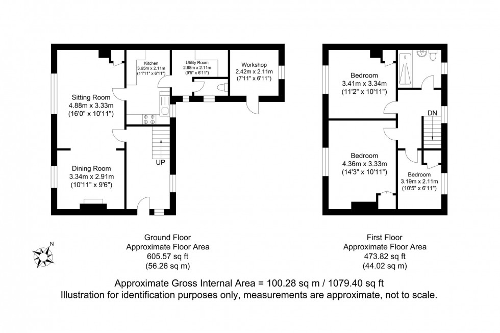 Floorplan for Wellgreen Lane, Kingston, BN7