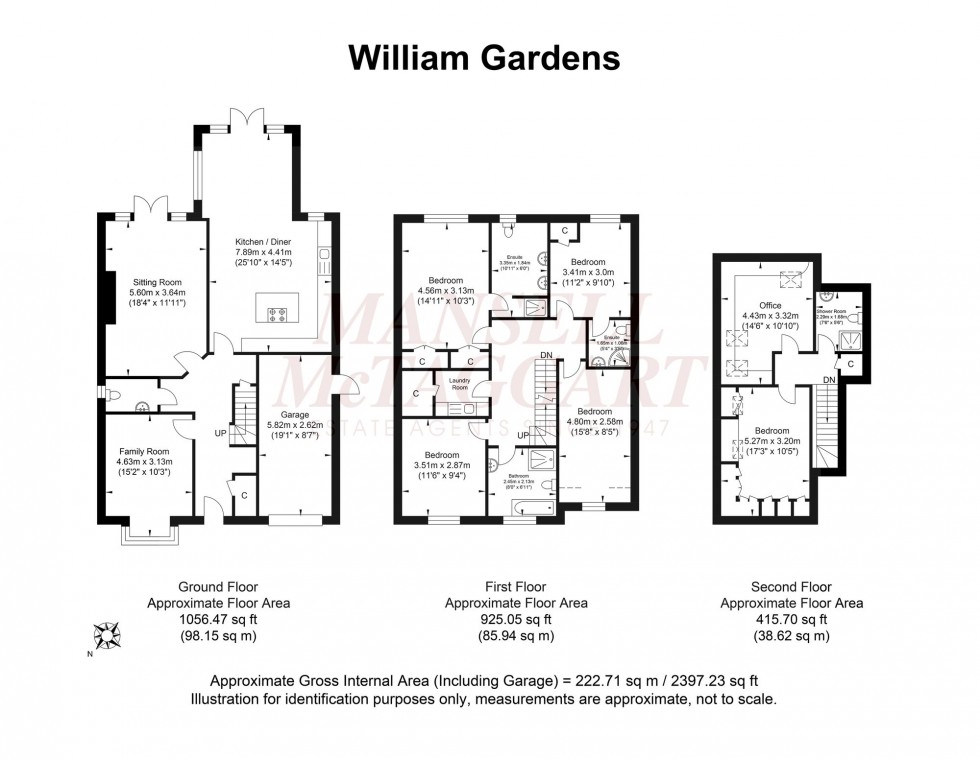 Floorplan for William Gardens, Smallfield, RH6