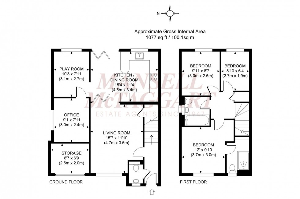 Floorplan for Beale Street, Burgess Hill, RH15