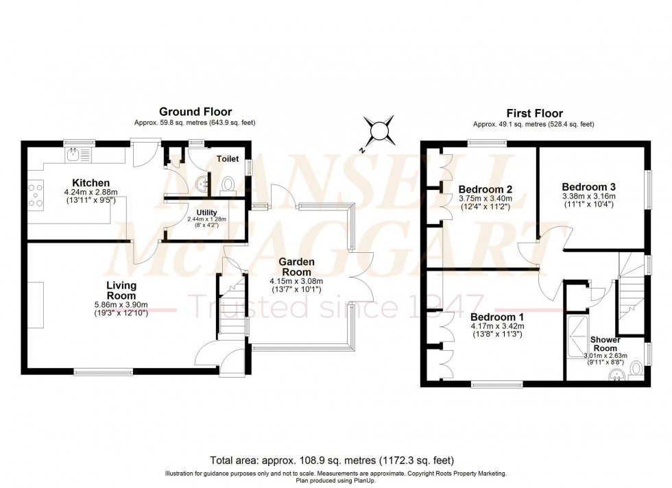 Floorplan for Sheffield Park, Uckfield, TN22