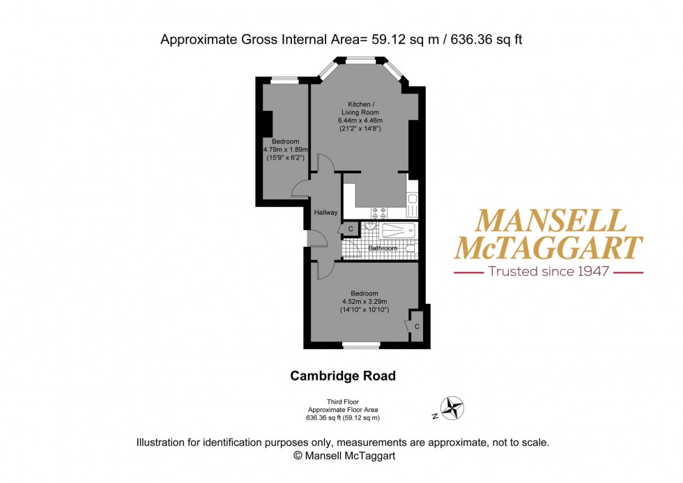 Floorplan for Cambridge Road, Brighton And Hove, BN3