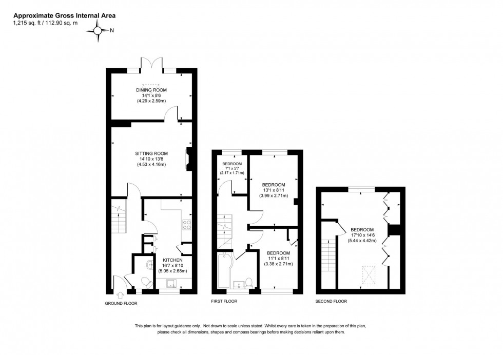 Floorplan for St. Edmunds Road, Haywards Heath, RH16