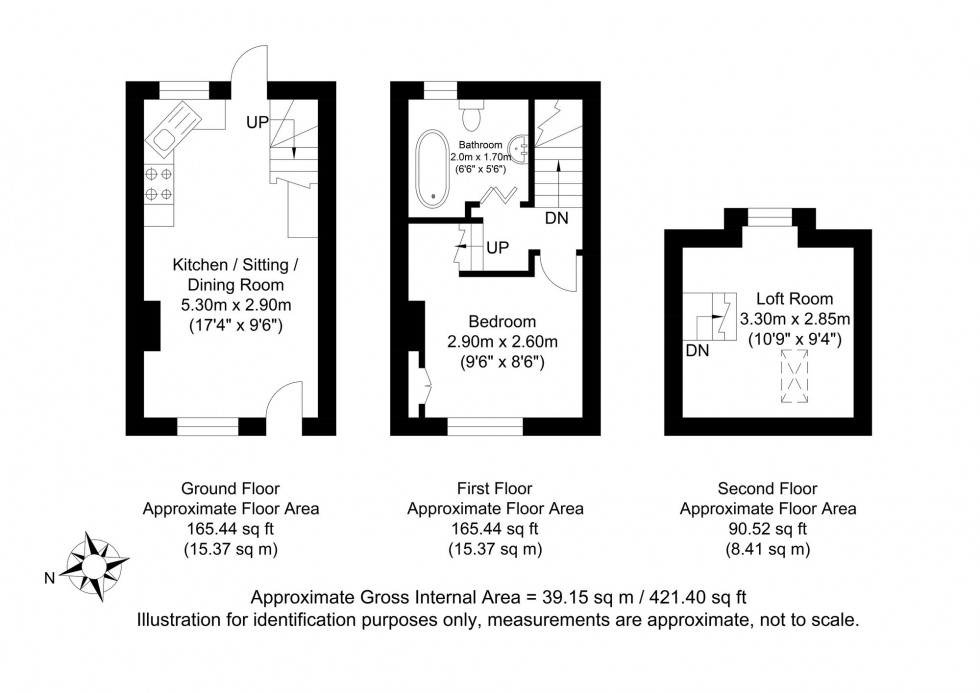 Floorplan for St. John Street, Lewes, BN7