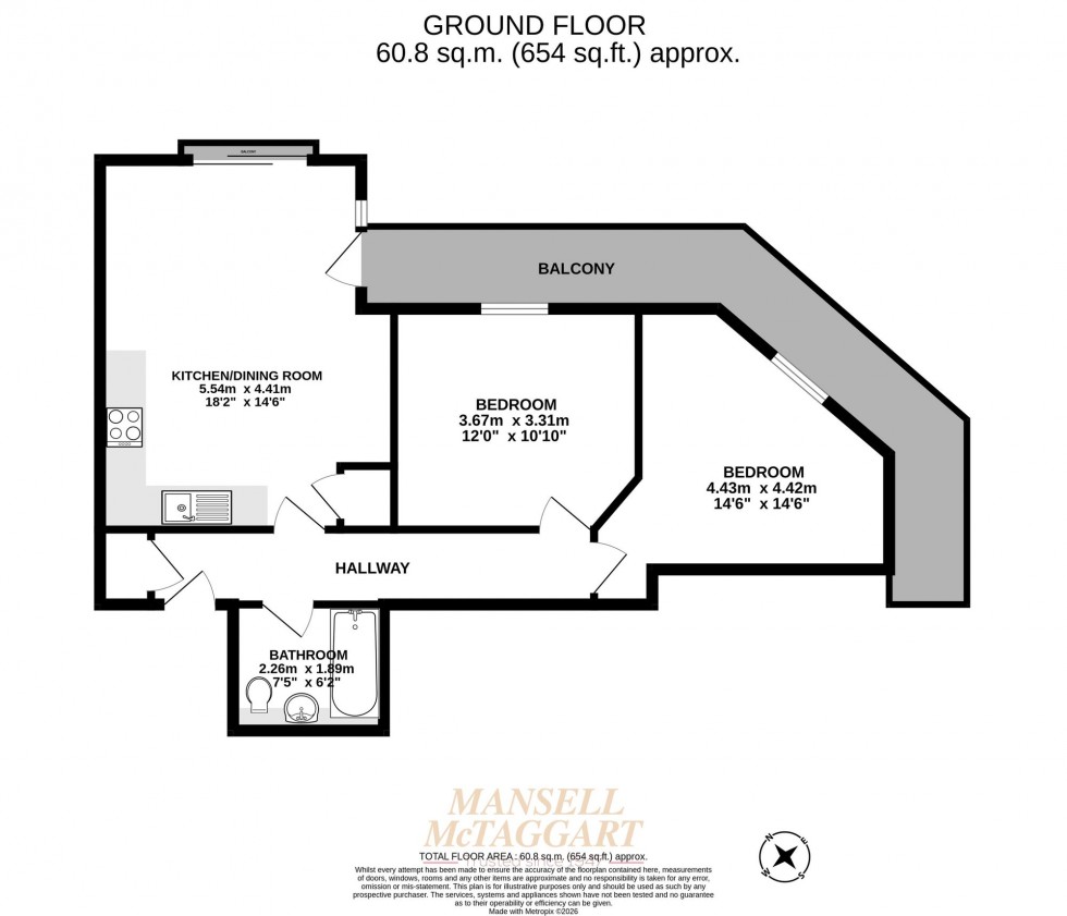 Floorplan for Russell Way, Octagon House Russell Way, RH10