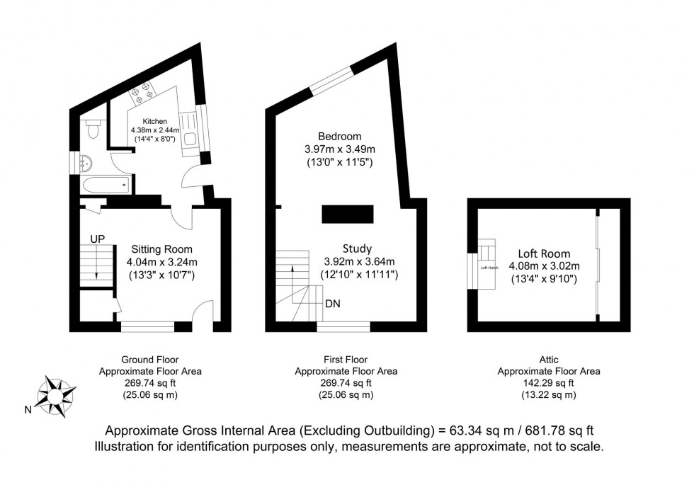 Floorplan for Market Street, Lewes, BN7