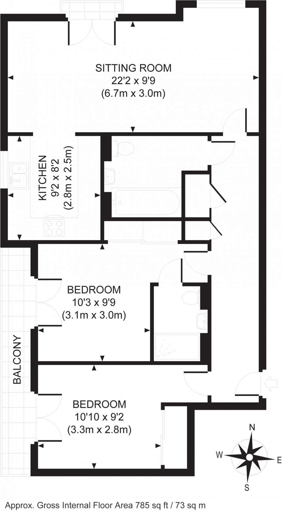 Floorplan for Queens Road, Haywards Heath, RH16