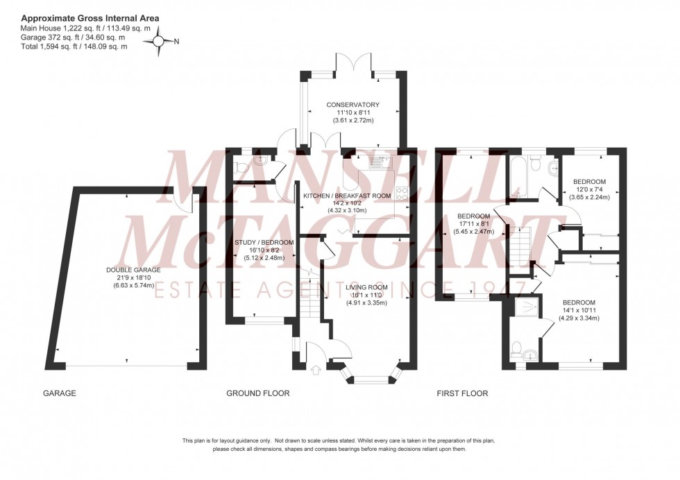 Floorplan for Foxglove Close, Burgess Hill, RH15