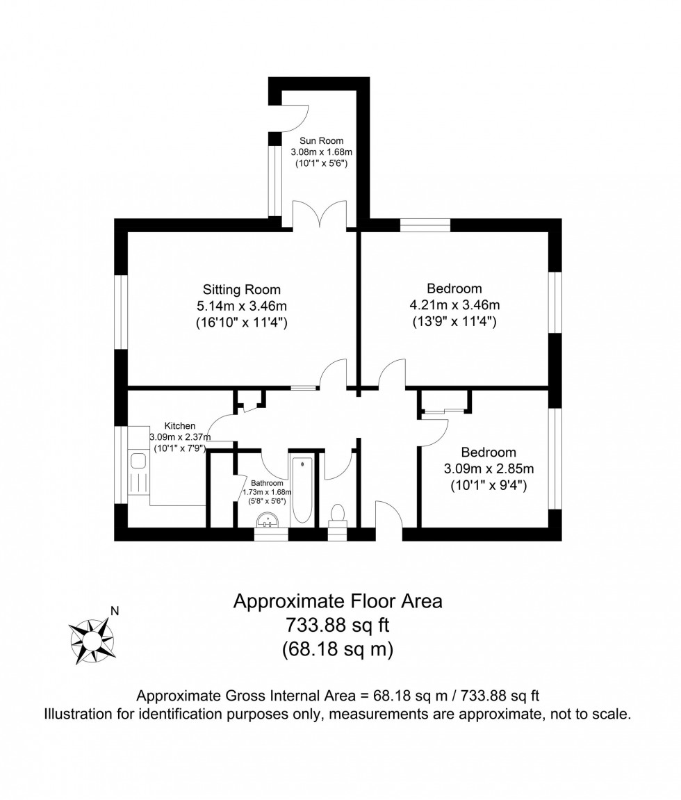 Floorplan for Holly Court, Storrington, RH20