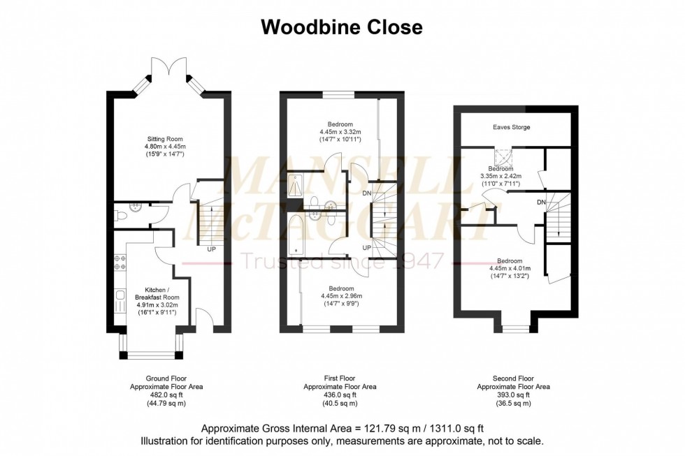 Floorplan for Woodbine Close, Cuckfield, RH17