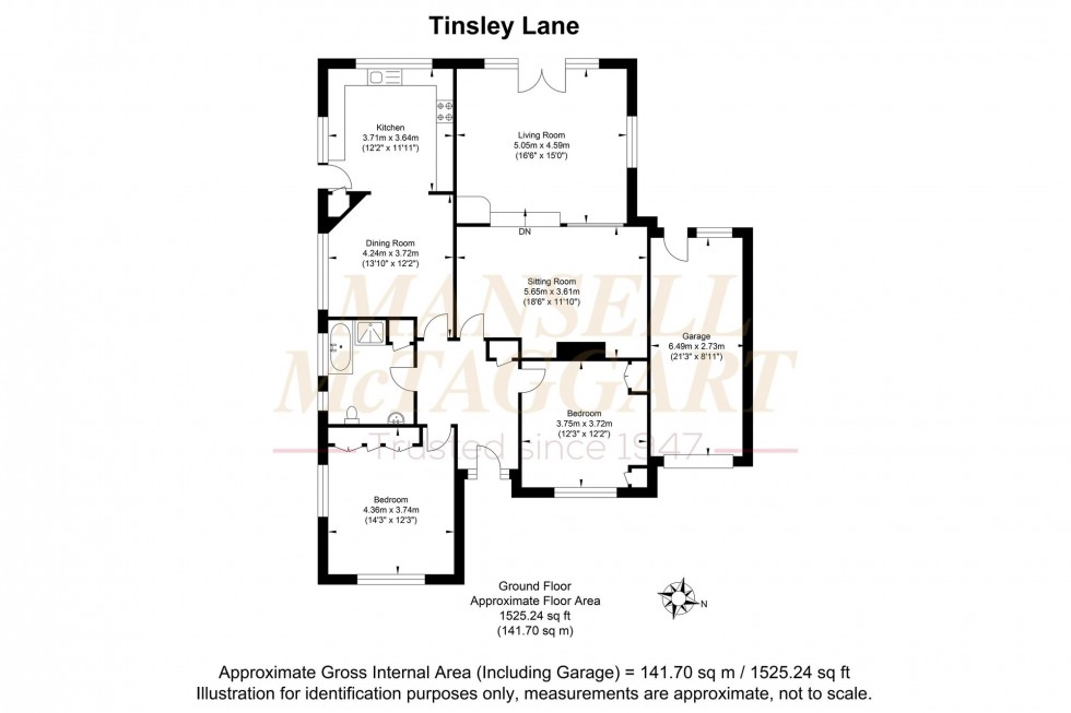 Floorplan for Tinsley Lane, Crawley, RH10