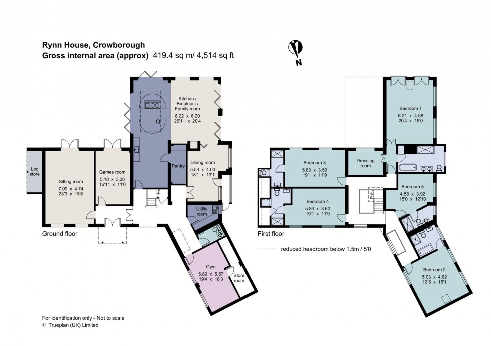 Floorplan for High Broom Lane, Crowborough, TN6