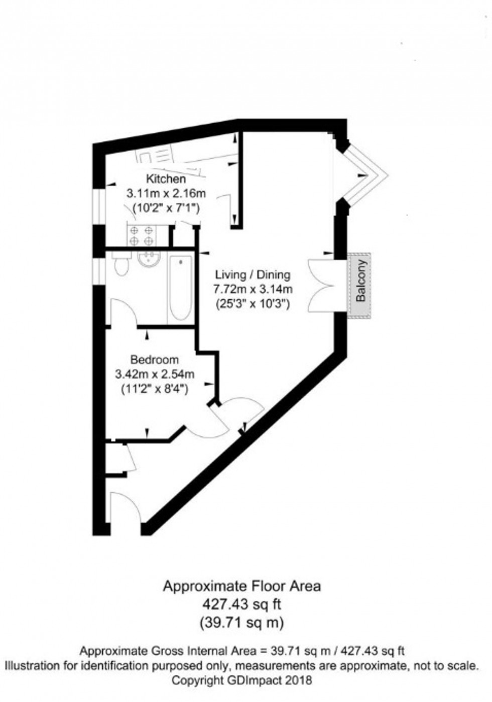 Floorplan for Broomans Lane, Broomans Court Broomans Lane, BN7