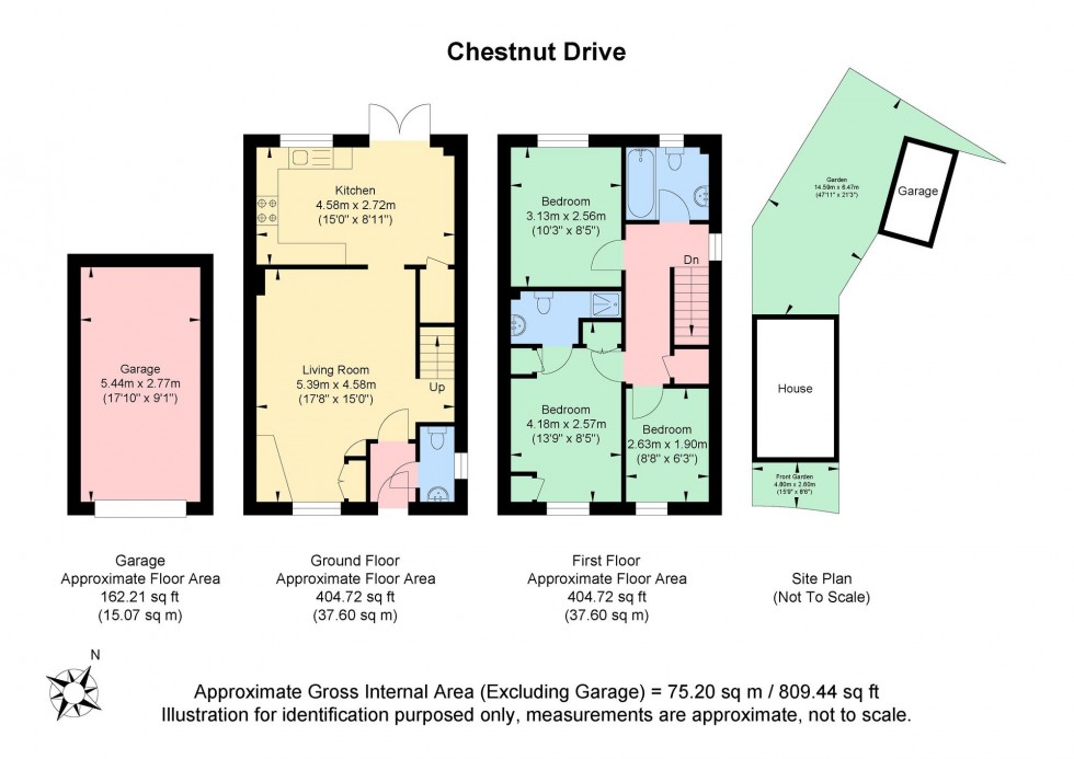 Floorplan for Chestnut Drive, Hassocks, BN6