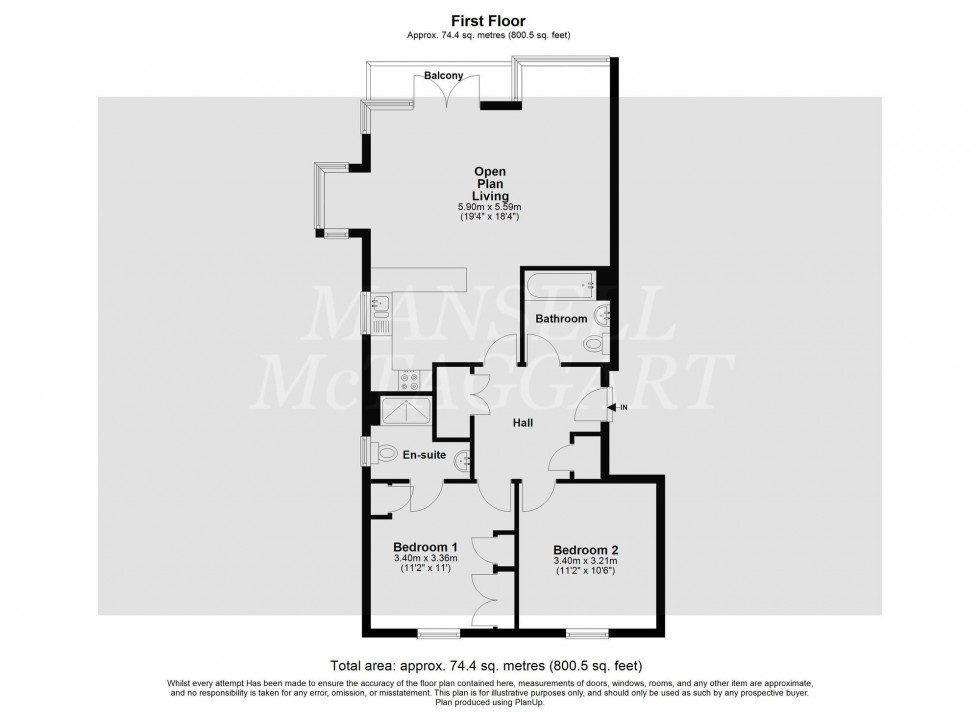 Floorplan for Stone Court, Crawley, RH10