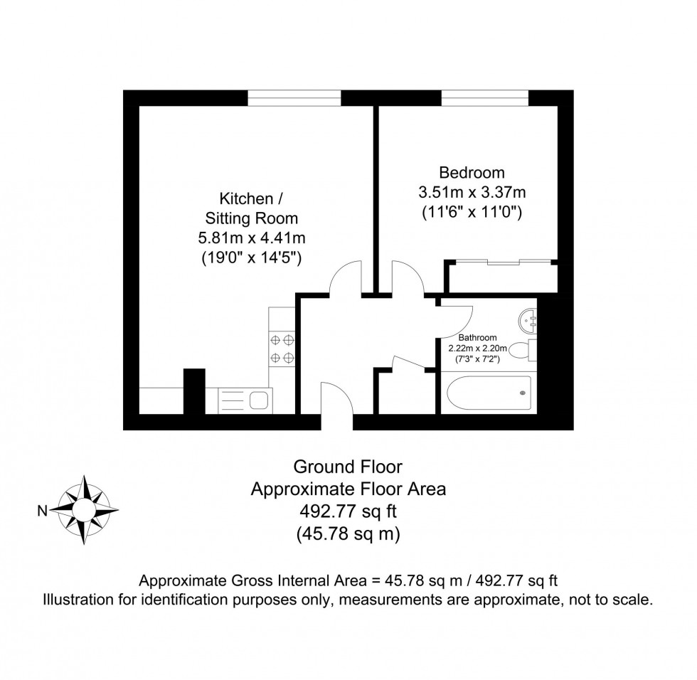 Floorplan for Friars Walk, Lewes, BN7